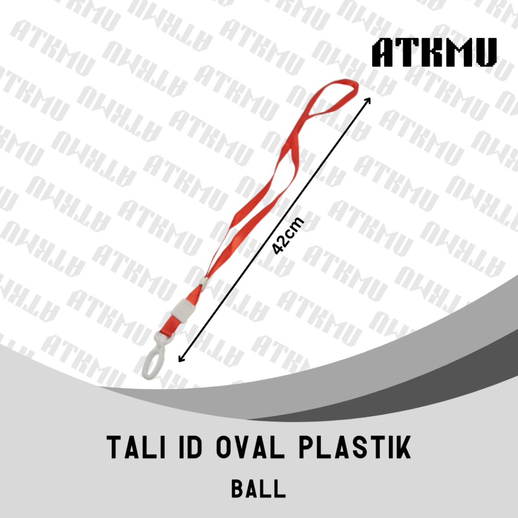 

Tali Id Card Lanyard / Tali Oval Cantol Plastik 1 Ball 100pcs