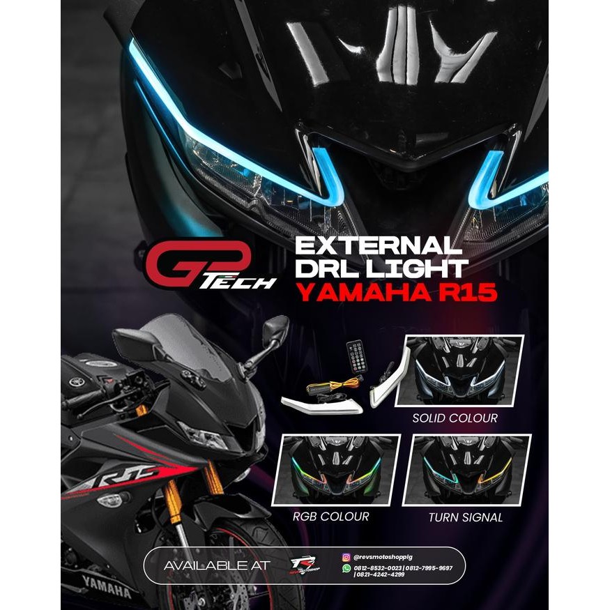 SEIN LED RGB ALIS YAMAHA R15V3 BY GPTECH