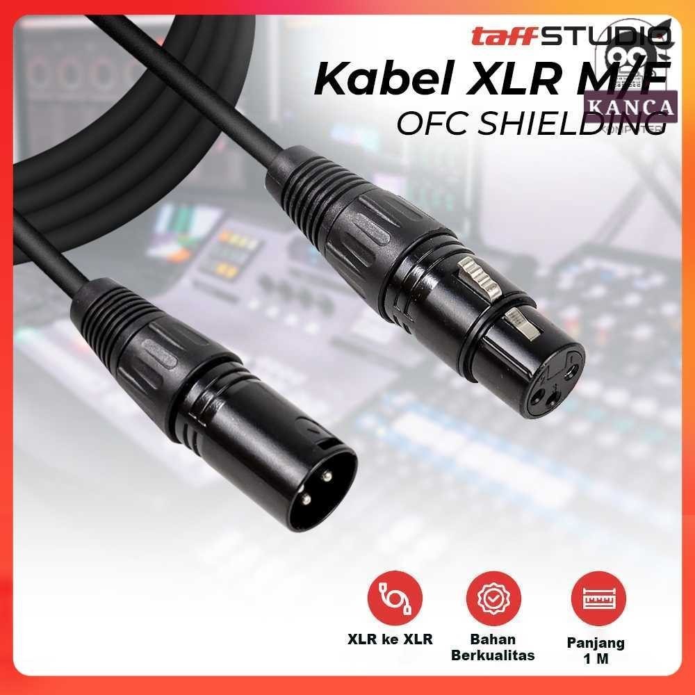 MD TaffSTUDIO Kabel XLR M/F OFC Microphone Karaoke Shielded - BOF30