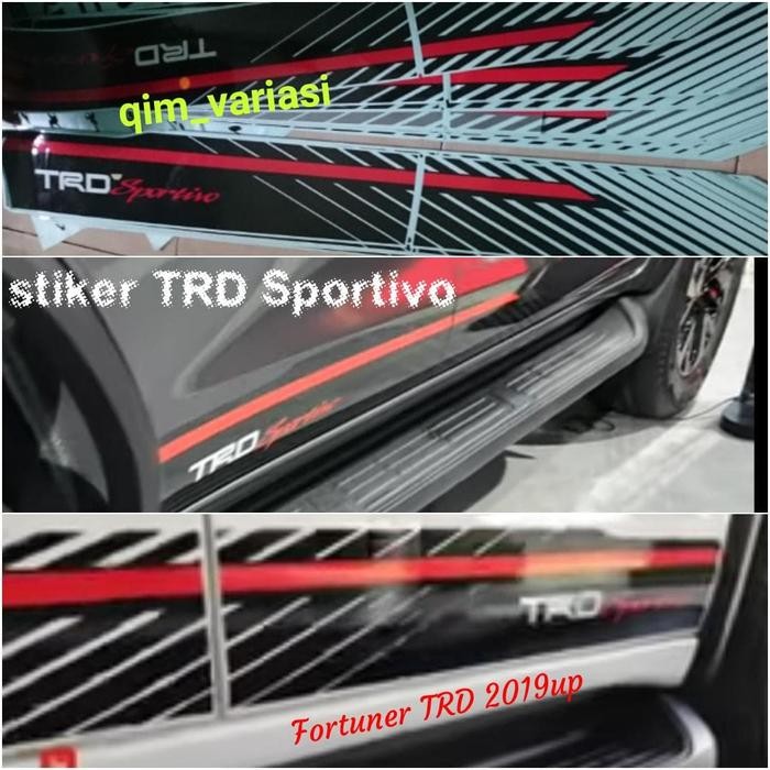 Stiker TRD Fortuner 2019 Original