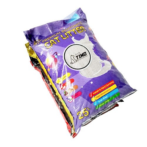 Pasir Gumpal Wangi TIMO 25 LITER / Pasir Kucing