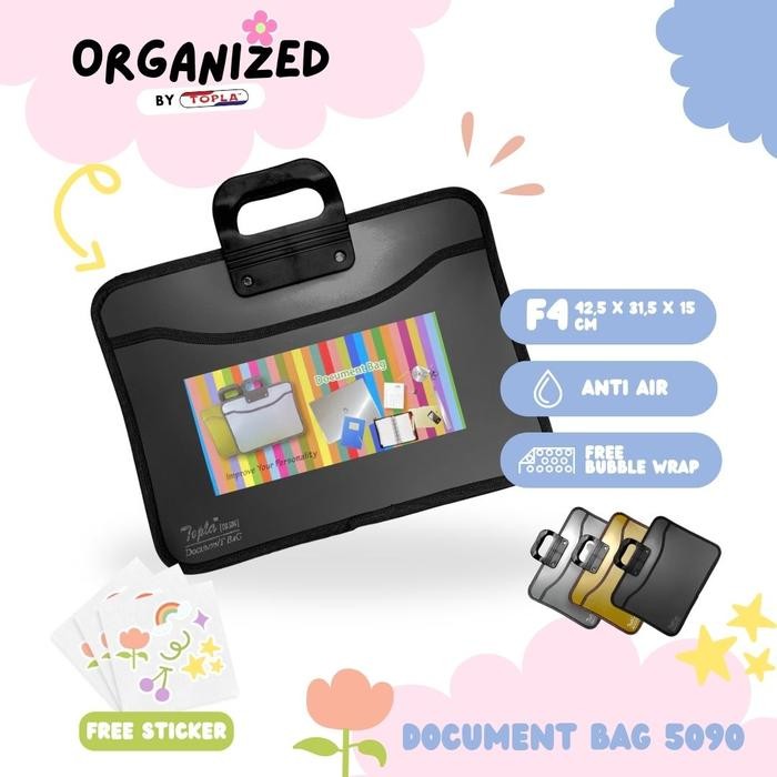 

TOPLA Map Dokumen 15.6 INCH / Map Dokumen Besar / Tas Dokumen Besar / Map File / TOPLA Document Bag