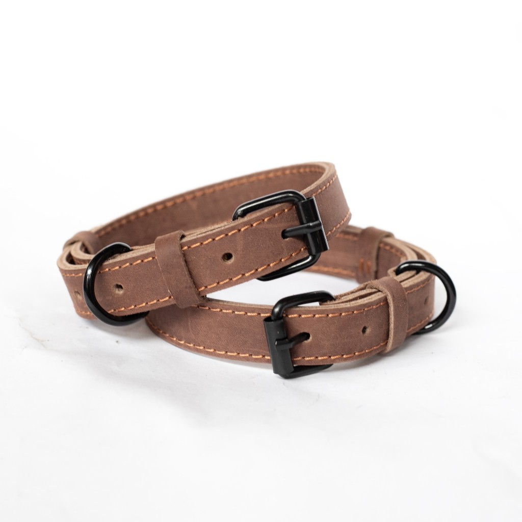 Kalung Anjing Nama - Leather Dog Collar