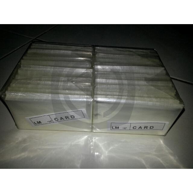 

Plastik OPP Card kartu kredit, KTP, SIM / Plastik ID Card ATM KTP SIM