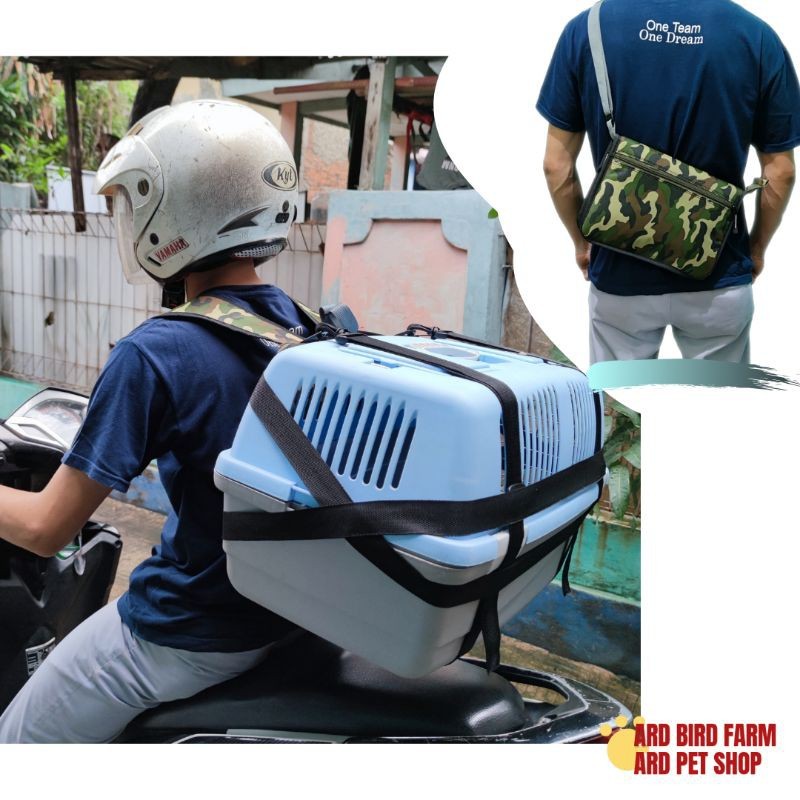 Ransel pet cargo keranjang rio tas kucing tas anjing ransel serbaguna pembawa pet cargo
