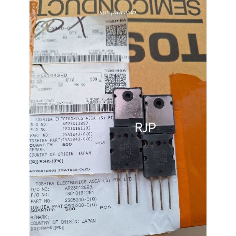 MD Transistor Toshiba 2SA 1943 2SC 5200 Original Super (JAPAN)