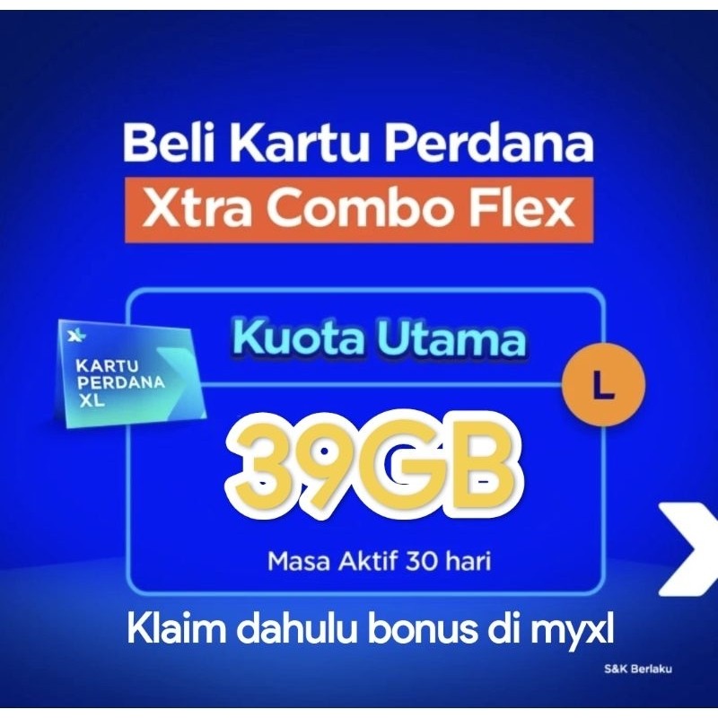 Kartu Perdana XL Xtra Combo Flex Duo L Kuota besar Murah COD Bisa Seluruh Indonesia 24 jam