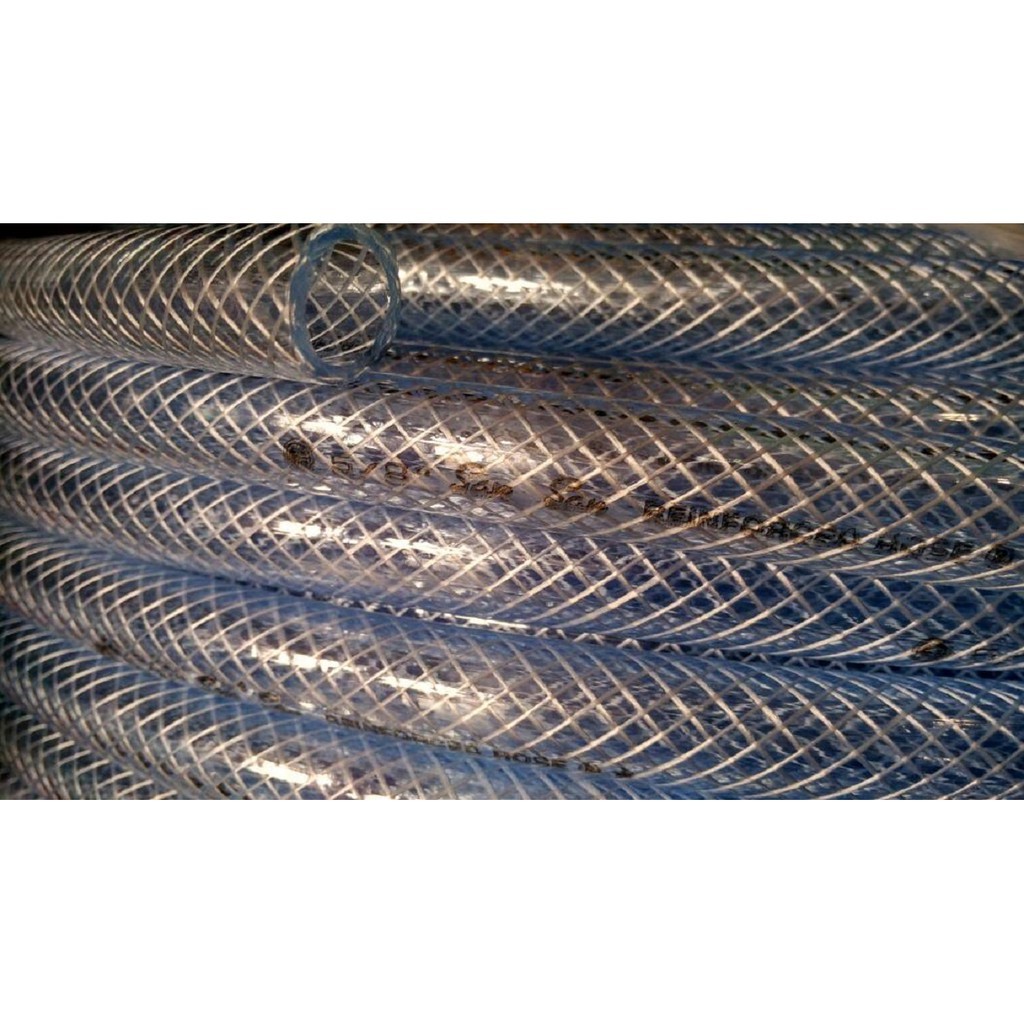 selang air 2inch selang benang serat bening tebal transparan 2 inch selang taman 2"