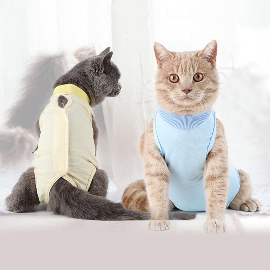 Baju Kucing & Anjing Untuk Recovery / Baju Steril Kucing Betina / Baju Pasca Operasi untuk Kucing