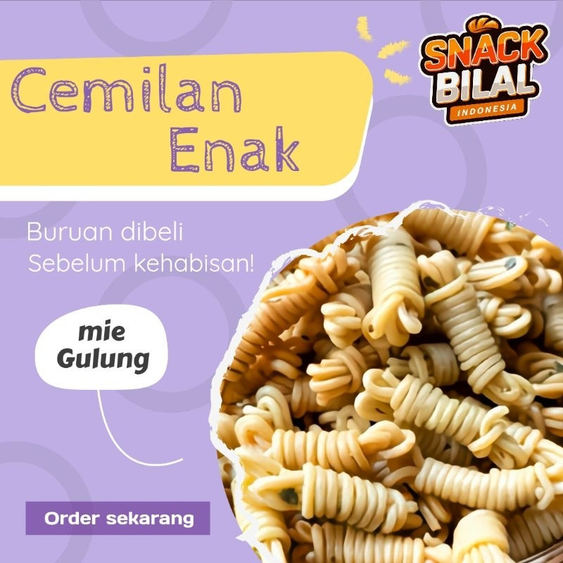 

Mie Gulung 1-Kilo tanpa bumbu siap olah SNACK BILAL