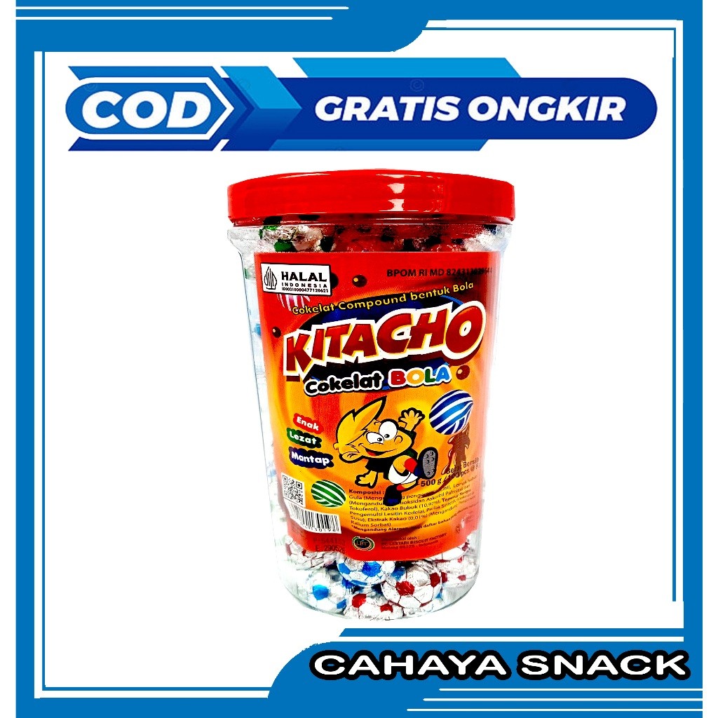 

KITACHO COKLAT BOLA ISI 100 PCS / netto 550 Gram