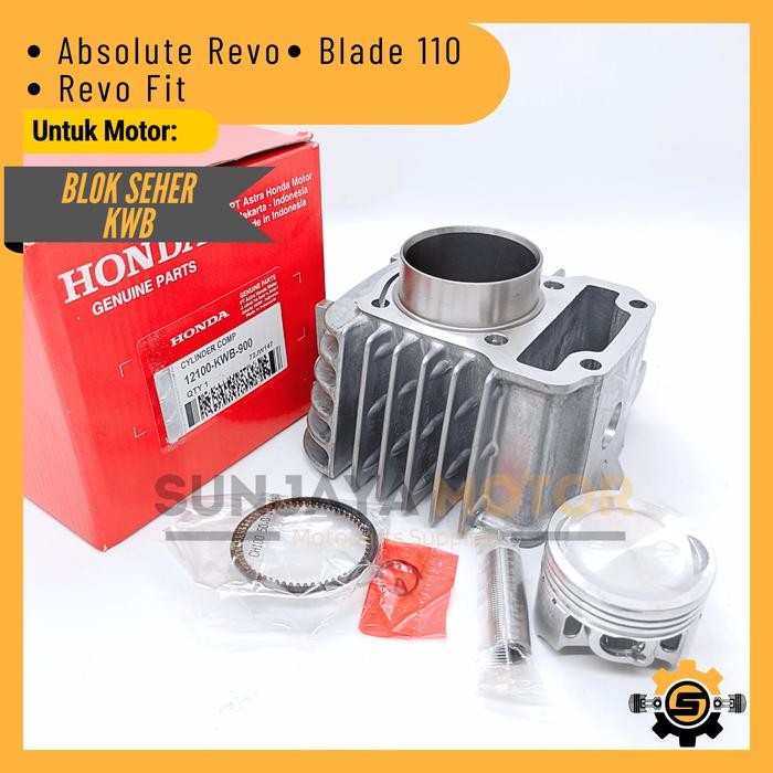 Block Boring Silinder Kualitas Original Honda Kwb Blok Seher Absolute Revo Blade 110 Revo Fit Ori