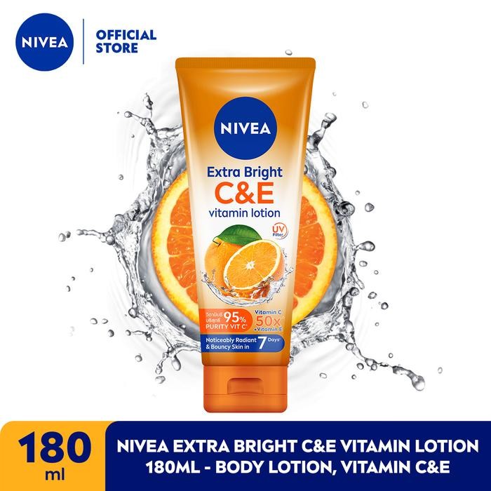 NIVEA Body Lotion Extra Bright C&E Vitamin Lotion 180ml - Handbody SPF serum UV Filter Thailand