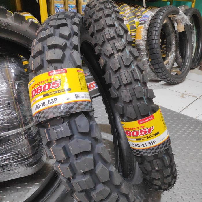 PREMIUM Dunlop D605 460-18 - 300-21 ban motor cross klx wr155 crf