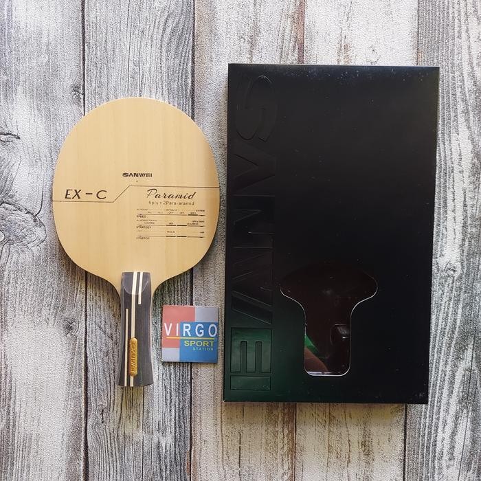 PREMIUM Sanwei Paramid Carbon kayu bat bet pingpong 100%Original