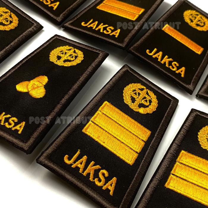 PREMIUM Pangkat PDH 3A-3C Bordir JAKSA / Pangkat JAKSA / Atribut KEJAKSAAN / Atribut JAKSA / Post
