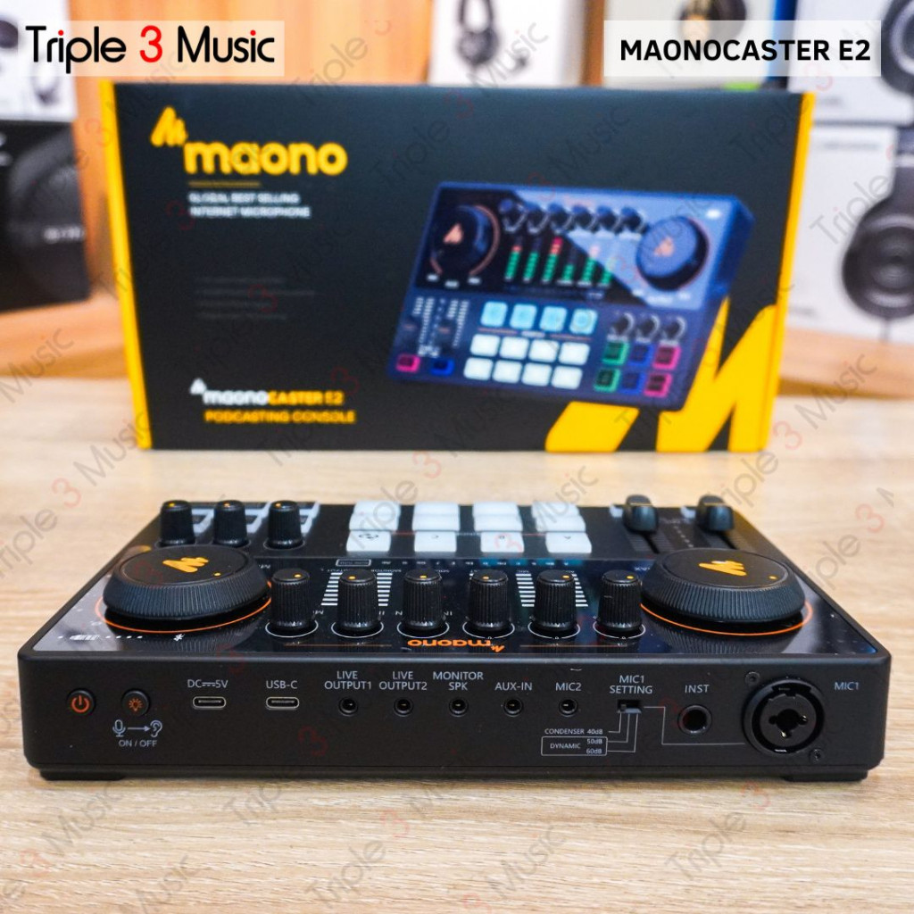 Maono E2 Maonocaster AME2 Soundcard streaming podcast