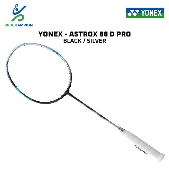 PREMIUM Generasi 3  Raket Badminton Yonex Astrox 88 D Pro Black Silver