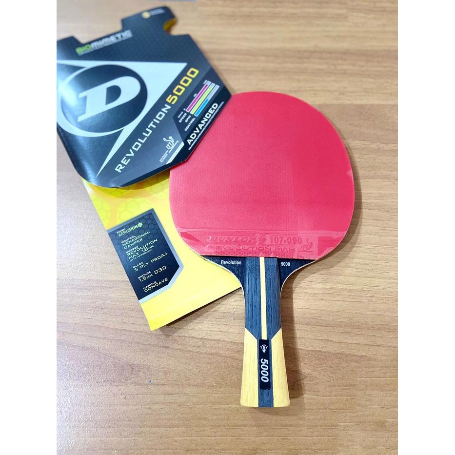 PREMIUM Bet Pingpong / Bat Pingpong Tenis Meja Dunlop Evolution 5000 Original