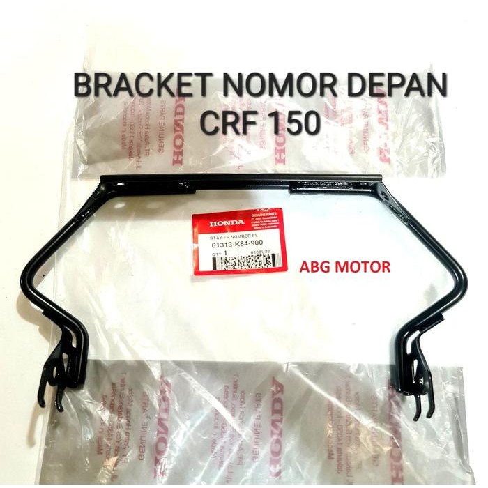 PREMIUM BREKET BRACKET TAPAK DUDUKAN PLAT NOPOL NOMOR DEPAN CRF 150 ORIGINAL