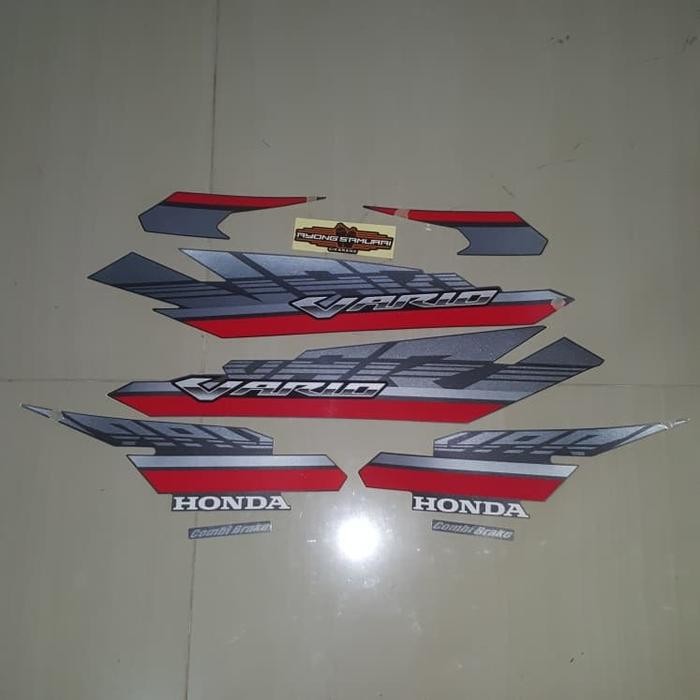 PREMIUM Striping Vario 125 LED 2017 Abu Abu (Merah) Ori