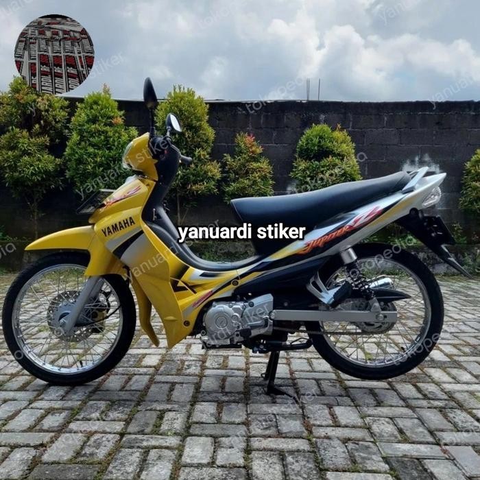 PREMIUM STRIPING STIKER LIST JUPITER Z TAHUN 2003 JUPITER LAMA 2003 KUNING
