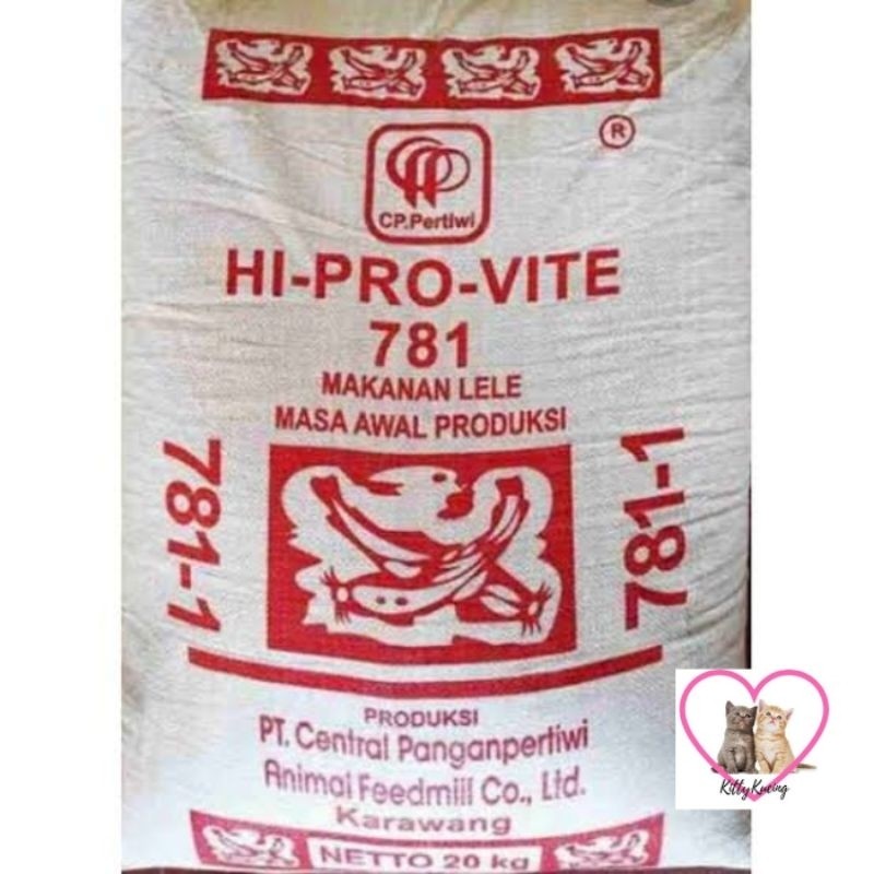 781-1 Pakan Ikan Lele Hi Pro Vite 20Kg