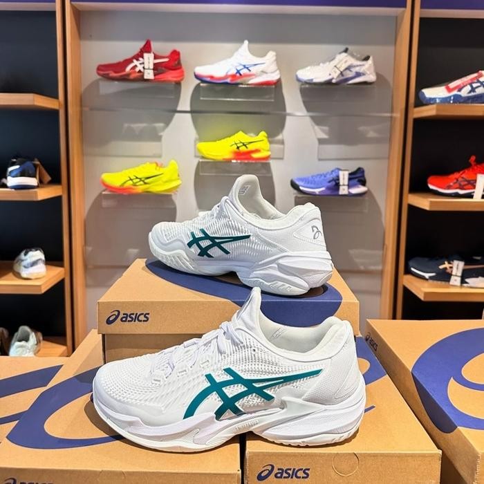 Asics Court FF 3 Novak Men ( White / Pitch Green ) Promo