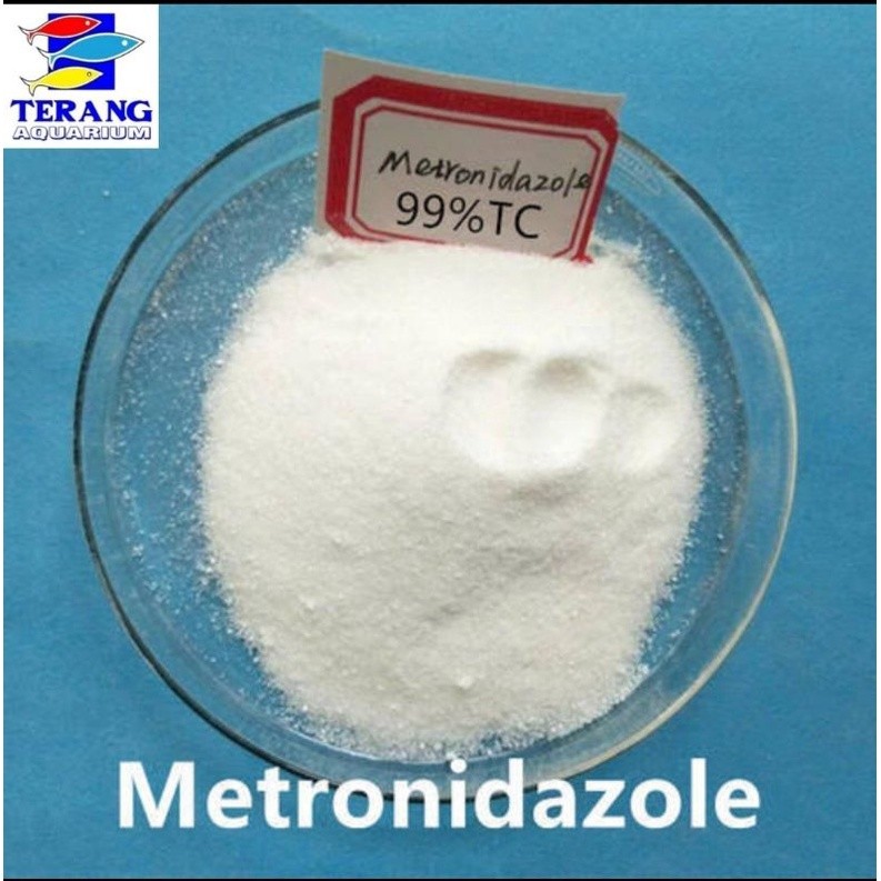 metronidazole bubuk obat ikan hias untuk bloating / sisik nanas dropsy / berak putih