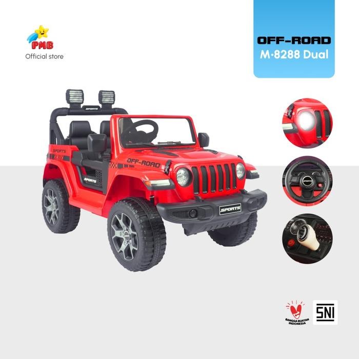 Mainan Mobil Aki Anak Offroad M 8288 Dual Pmb
