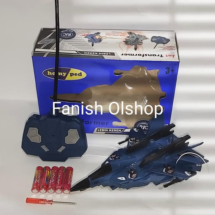 Pesawat Jet Transformers Remot /Mobil Remot Kontrol Berubah Jadi Robot