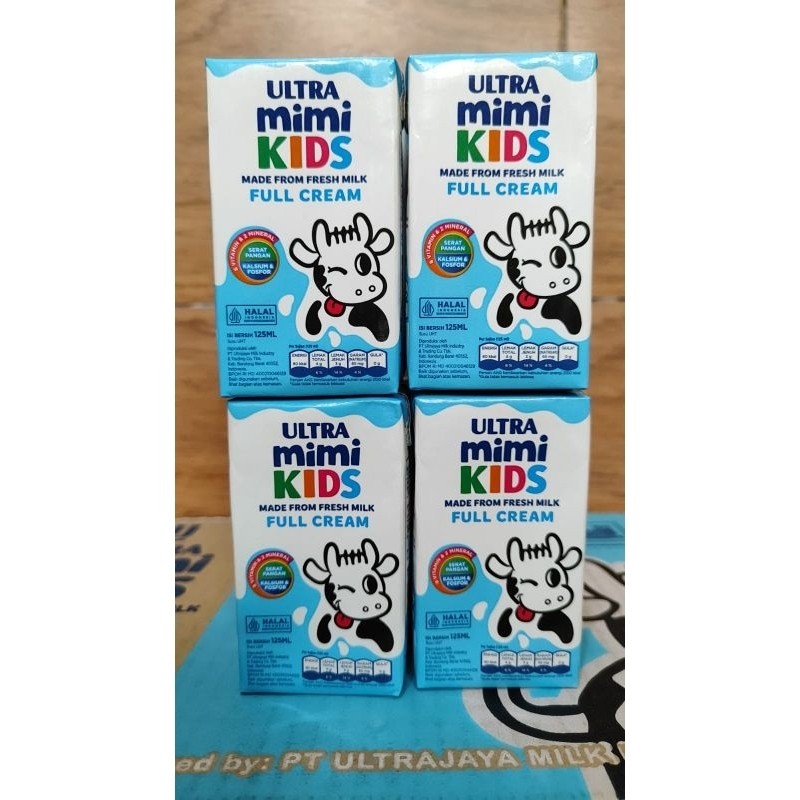 

Ultra Mimi Kids Susu UHT Full Cream 125 ml (isi 8 pcs)