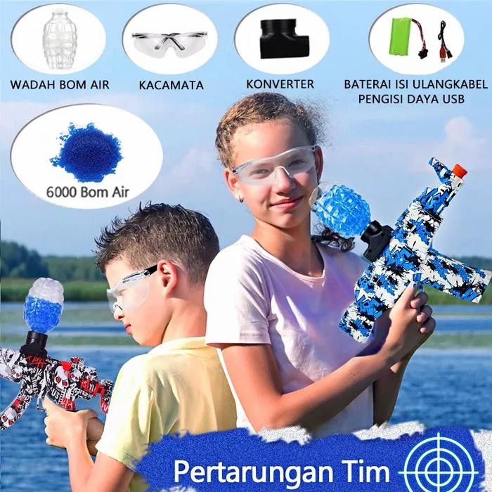 SALE TEMBAKAN WATER GEL BLASTER MAINAN ANAK PISTOL CHAS USB