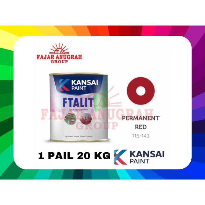 Kansai Ftalit Gloss permanent Red 115-143 Cat Kayu dan Besi 20 Kg