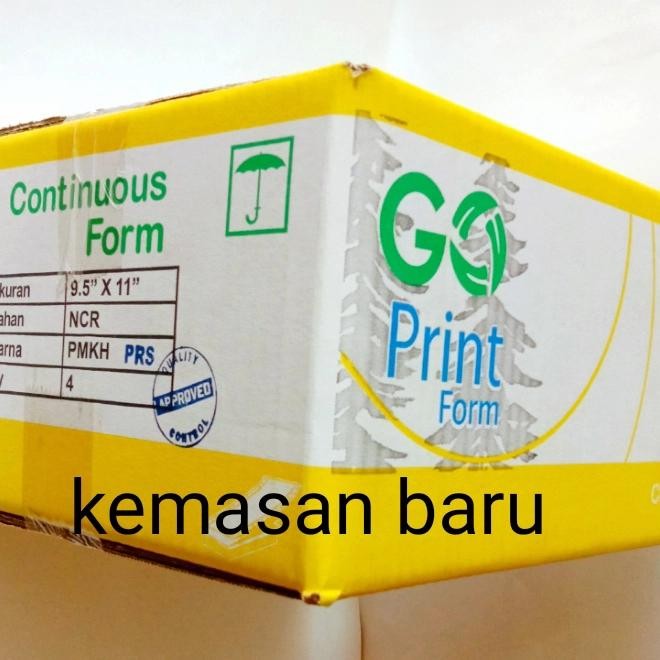 

Terlaris- Kertas Komputer /Kertas Print/Continuous Form 4 Ply Merk Go Print
