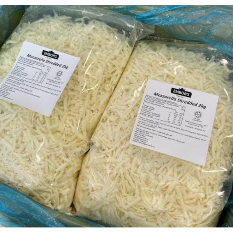 

Keju Mozarella Shredded Import Repack 500gr