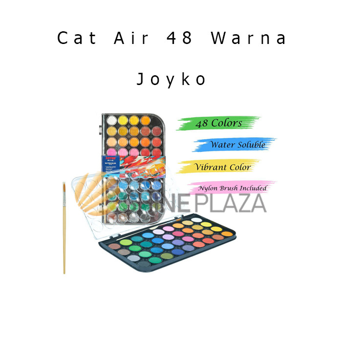 

Watercolor Cake Set WC-3-48 Joyko - Cat Air Watercolour Isi 48 Warna