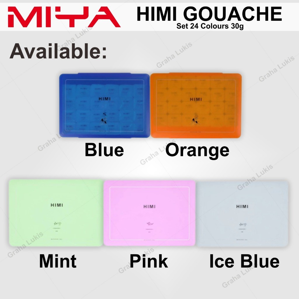 

MIYA HIMI Gouache Set 24 Warna 30ml Aman Anak