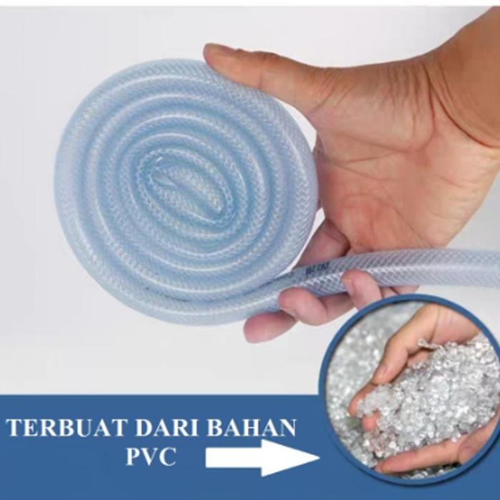 Berkualitas Selang Air 5/8 Inc 100 Meter / Selang Pvc Transparant / Selang Benang