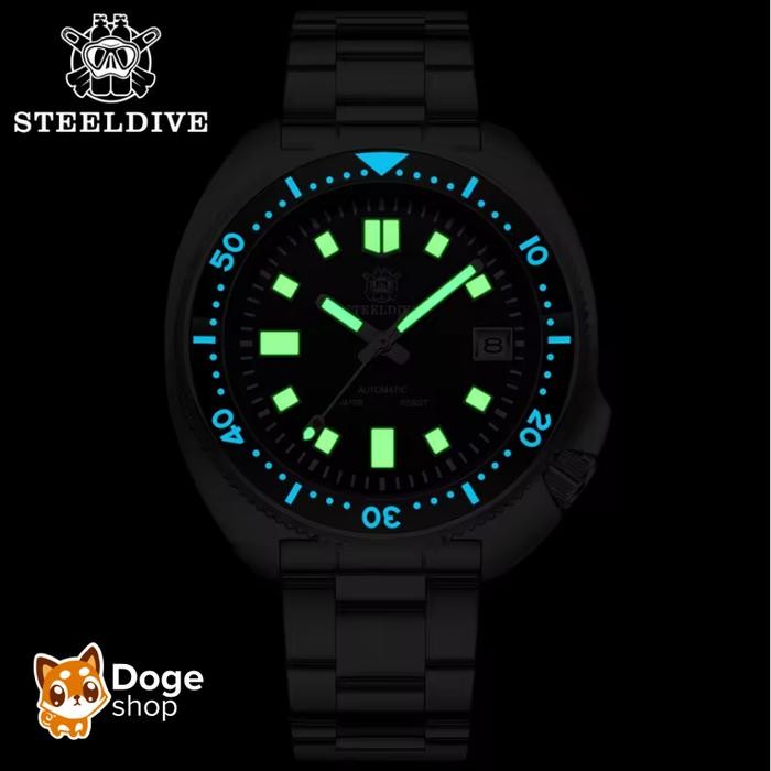 Steeldive Sd1970 Automatic Dive Watch Japan Nh35 Movement Sea Turtle Homage