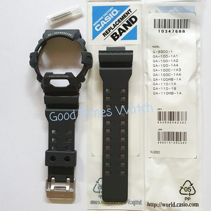 Paket Strap Bezel Gr-8900A-1 Gr 8900A Gr 8900 G 8900 Casio Original