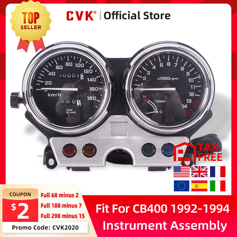Cvk Instrument Assembly Gauges Meter Cluster Speedometer Odometer Tachometer For Honda Cb400 1992