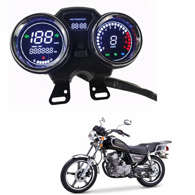 For Suzuki Gn125 Gn150 Gn 125 En125 Gsx125 Qs125 Yes125 Digital Meter Led Speedometer Motorcycle