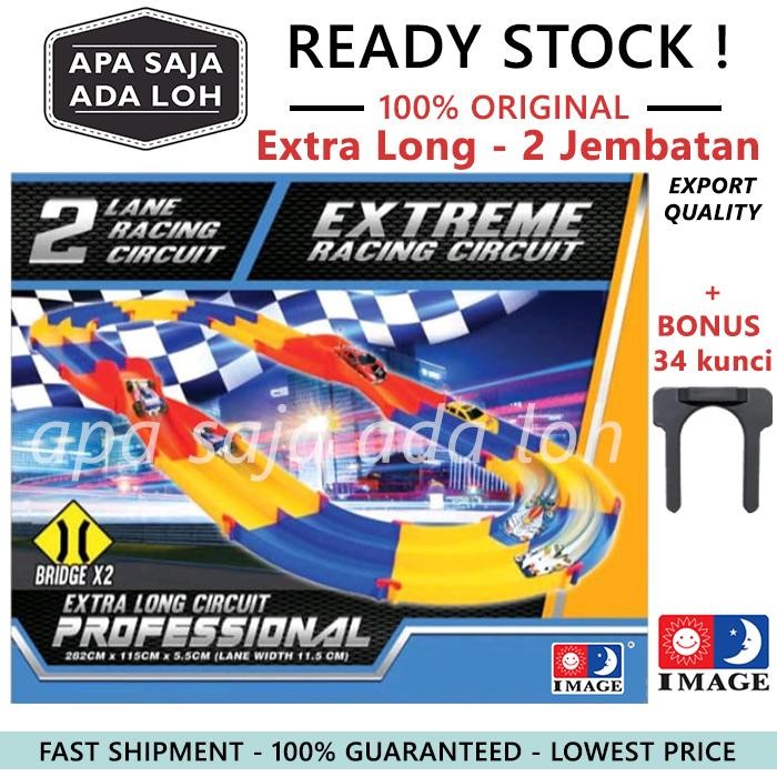 Track Tamiya 2 Jalur EXTRA LONG IMAGE 2 Jembatan Bridges Lane Sirkuit Jalanan Rel Mainan Mobil