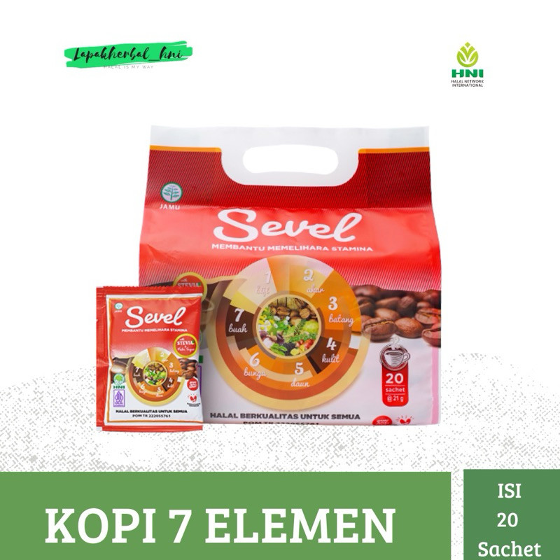 

Kopi Herbal 7 Elemen Menjaga Kesehatan Tubuh HNI HPAI isi 20 Sachet