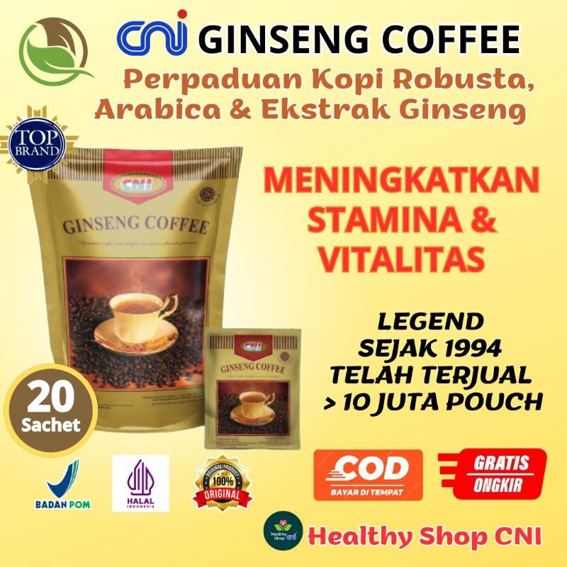 

CNI Ginseng Coffee 20 Sachet Kopi Ginseng CNI Meningkatkan Stamina dan Vitalitas