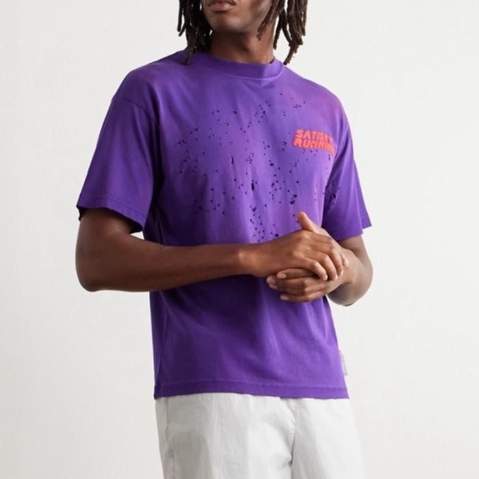 PREMIUM Satisfy Mothtec Tee 'Satisfy Running' - Purple