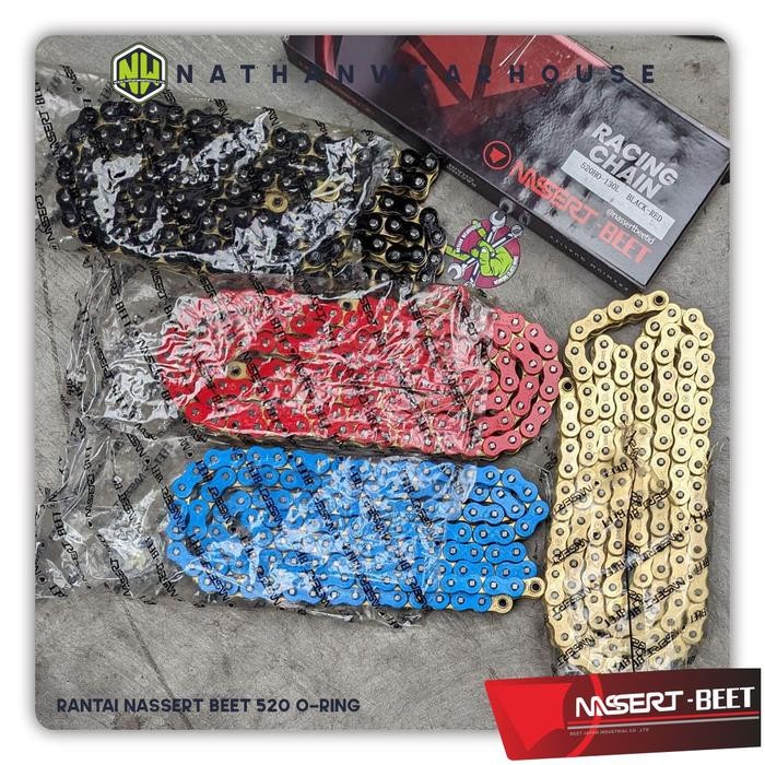 PREMIUM Rantai Chain O-ring Premium 520 130L NINJA 250 OLD NEW CBR 250RR ZX25R R25 NASSERT BEET