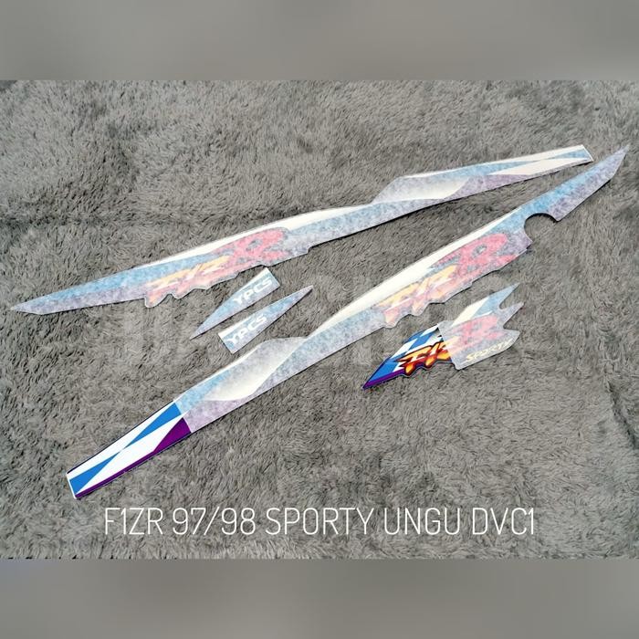 PREMIUM STRIPING YAMAHA F1ZR FIZR 97/98 1997 1998 SPORTY UNGU DVC1 ORIGINAL