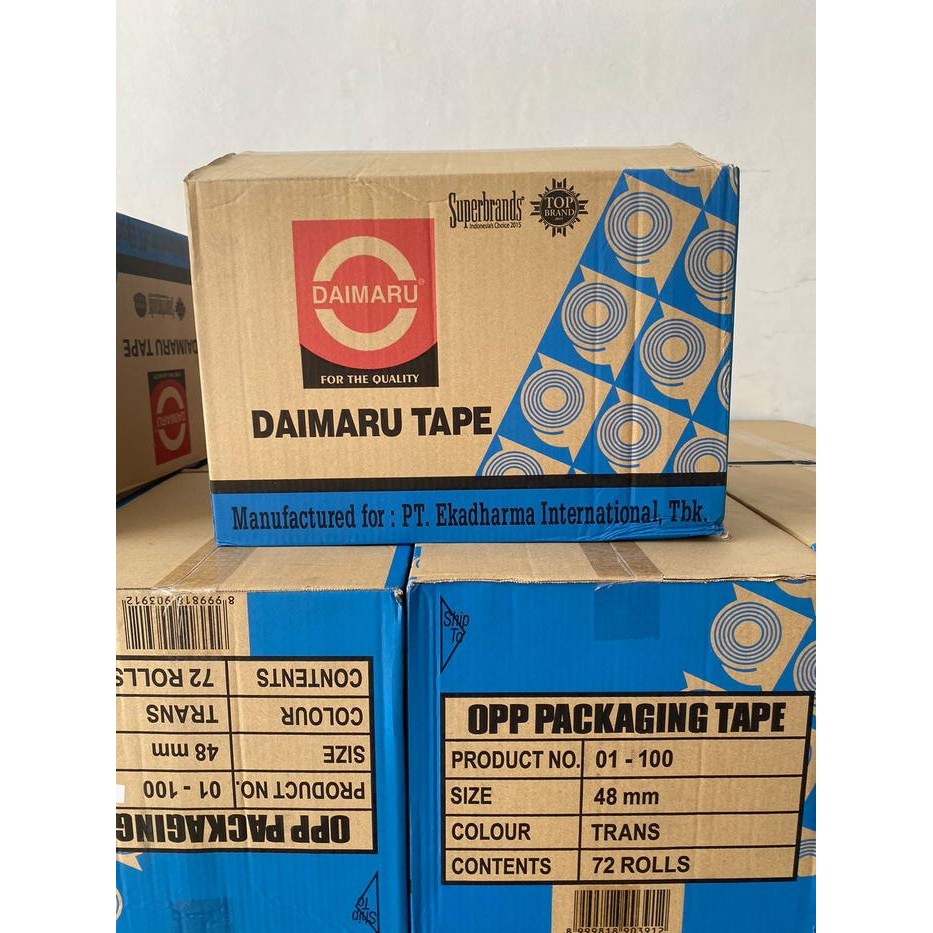 

Neosign - ! Grosir 1 Dus Lakban Daimaru 2 Inch 48X90 - Bening - 72 Roll